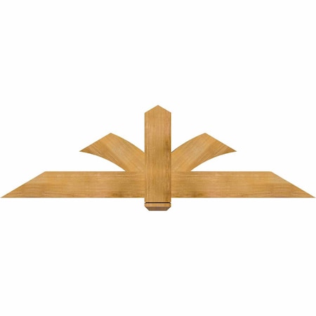 Ekena Millwork Redmond Rough Sawn Timber Gable Bracket, Western Red Cedar, 72"W x 21"H x 4"D x 6"F, 7/12 Pitch GBW072X21X0406RED00RWR